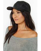 Nasty Gal Sly Faux Leather Cap - Lyst