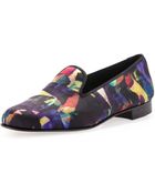 Penelope Chilvers Saloni Satin Smoking Slipper Dahlia - Lyst