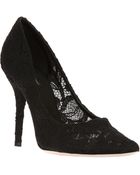 Dolce & Gabbana Lace Pump - Lyst