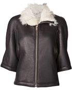 Rick Owens Leather Jacket - Lyst