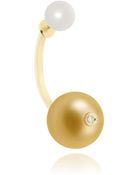 Delfina Delettrez Double Pearl Earring - Lyst
