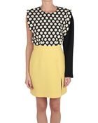 Emanuel Ungaro Printed Cady And Wool Crepe Dress - Lyst
