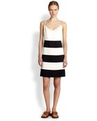 Marc Jacobs Crystal Embellished Stripe Dress - Lyst