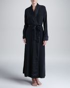 Donna Karan New York Glamour Long Silk Robe - Lyst