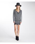 Michael Stars Soho Stripe Drape Neck Tunic - Lyst