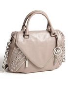 MICHAEL Michael Kors Odette Large Leather Satchel - Lyst