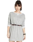 BCBGeneration Long Sleeve Terry Dress - Lyst