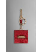 Burberry Heritage Grain Leather Photo Frame Key Charm - Lyst