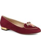 Charlotte Olympia Taurus Birthday Suede Loafers - Lyst