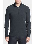 Michael Kors Half Zip Waffle Knit Pullover - Lyst