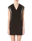 Sandro Romance V-Neck Dress - Lyst