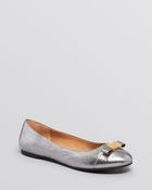 Marc By Marc Jacobs Cap Toe Ballet Flats - Tuxedo Logo Plaque - Lyst