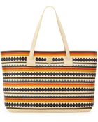 Tory Burch Robinson Zigzag East-West Tote Bag - Lyst