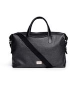 Armani Herringbone Printed Duffle Bag - Lyst