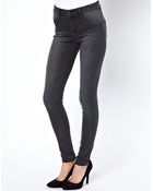 Asos Whitby Low Rise Skinny Jeans In Washed Black - Lyst