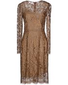Dolce & Gabbana Kneelength Dress - Lyst