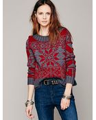 Free People Snowflake Pullover - Lyst
