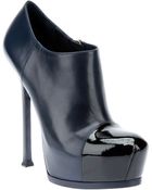 Saint Laurent Patent Toe Shoe Boot - Lyst