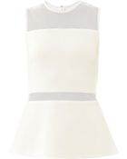 Camilla & Marc Mesh Panel Peplum Top - Lyst