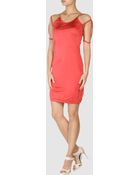 Mm6 By Maison Martin Margiela Short Dress - Lyst