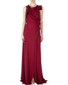 Nina Ricci Lace Cap Sleeve Gown - Lyst