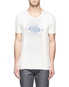 Scotch & Soda Crew Neck Print Tshirt - Lyst