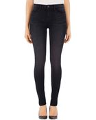 J Brand J Brand Maria High-Rise Super Skinny Jean In Graphite - Lyst