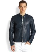 Armani Collezioni Lambskin Jacket - Lyst