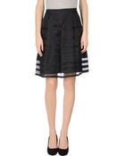 Jil Sander Navy Knee Length Skirt - Lyst