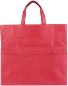 Maison Martin Margiela Large Leather Bag - Lyst