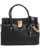 Michael Kors Medium Hamilton Ew Leather Bag - Lyst
