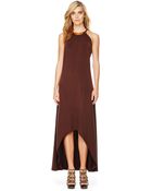 Michael Kors Michael Plateneck Maxi Dress - Lyst