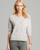 Autumn Cashmere Sweater - Skull And X Studded Cashmere - Lyst