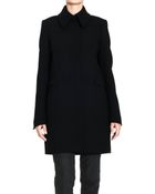 Balenciaga Double Crepe Wool Coat - Lyst