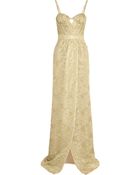 Burberry Prorsum Metallic Lace Gown - Lyst