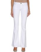 Current/Elliott Denim Trousers - Lyst