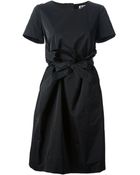 Jil Sander Bow Front Dress - Lyst