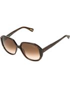 Lanvin Snake Skin Effect Trim Sunglasses - Lyst