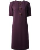 Tory Burch Embellished Shift Dress - Lyst