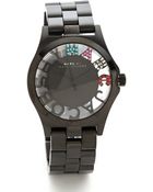 Marc By Marc Jacobs Henry Skeleton Glitz Watch - Lyst