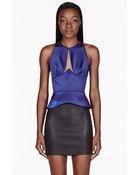 Dion Lee Royal Blue Radius Cutaway Top - Lyst