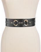 Ivanka Trump High-Waist Belt With Hardware Accents - Lyst