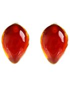 Caipora Jewellery Agate Drop Earrings In Terracotta - Lyst