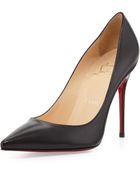 Christian Louboutin Decollete Pointedtoe Pump Black - Lyst