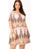 Forever 21 Retro Abstract Skater Dress - Lyst