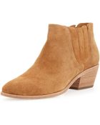 Joie Barlow Suede Stretch Ankle Boot - Lyst