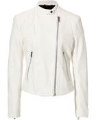 Rag & Bone Leather Jacket In Antique White - Lyst