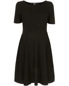 Topshop Lace Back Flippy Dress - Lyst