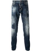 DSquared2 Distressed Slim Fit Jean - Lyst