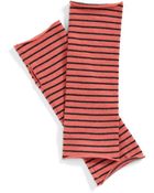 Eileen Fisher Stripe Merino Wool Glovelettes - Lyst